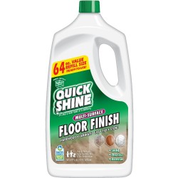 QUICK SHINE Multi-Surface Floor Finish, 64 Fluid Ounce Refill Bottle