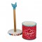 The Pioneer Woman Flea Market Paper Towel Holder and Utensil Crock, Turquoise