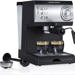 Hamilton Beach Espresso Machine with Steamer - Cappuccino, Mocha, & Latte Maker