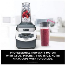 Professional Countertop Blender with 1100-Watt Base, 72 Oz