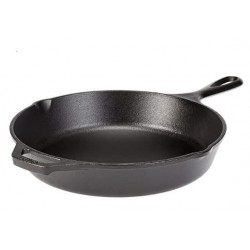  Cast Iron Skillet with Assist Handle, black - 12 Inch 