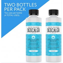 Universal Descaling Solution for Keurig, Nespresso, Delonghi and All Single Use Coffee and Espresso Machines - Pack of 2