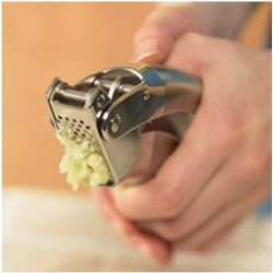 Garlic Press, Stainless Steel-Silver