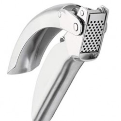 Garlic Press, Stainless Steel-Silver