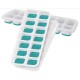 Easy Release Flexible Silicone Ice Cube Trays Turquoise 2 Pack