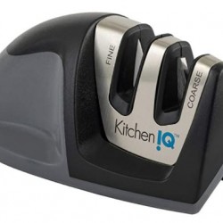 KitchenIQ Edge Grip 2-Stage Knife Sharpener - Black