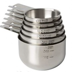 Measuring Cups Stainless Steel Stackable Set - 6 Piece 