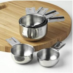 Measuring Cups Stainless Steel Stackable Set - 6 Piece 