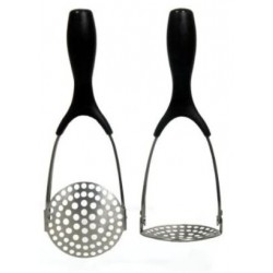 Stainless Steel Potato Masher - Black