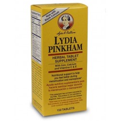 Lydia Pinkham Herbal Supplement Tablets for Menstruation and Menopause Support, 150 Count