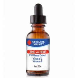 Absolute Immunity - ZINC Liquid Concentrate with Hemp Extract, Vitamin C, Vitamin B 1oz