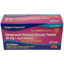 OHM Omeprazole Tablets, 20mg Acid Reducer, 42 Tablets