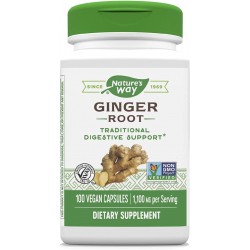 Nature's Way Premium Herbal Ginger Root, 1,100 mg per serving, 100 VCaps