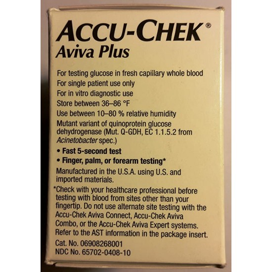 Accu-Chek Aviva Test Plus Strips-100 Count