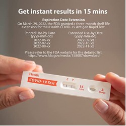 iHealth COVID-19 Antigen Rapid Test, 2 Tests per Pack