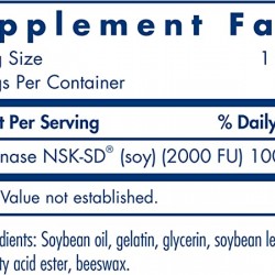 Allergy Research Group - Nattokinase NSK-SD 100mg - 180 Softgels