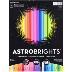 Astrobrights Color Cardstock, Spectrum 25-Color Assortment, 75 Sheets