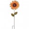 Flower Garden Stake Decorative Flower Yard Stake, Sunflower Decor Metal Yard Art Decor Outdoor Garden Decoration for Patio Porch Lawn Pathway Backyard 12.2" W x 1" D x 36" H