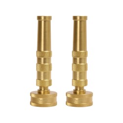 Martha Stewart Heavy Duty Solid Brass 4" Hose Nozzle - Pack of 2