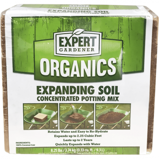 Expert Gardener Organics 2.25 Cu Ft Expanding Soil Concentrated Potting Mix