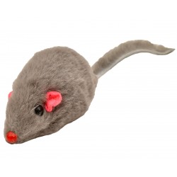 Furry Mouse Cat Toy, 2" L