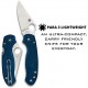 Spyderco Para 3 Lightweight Signature Folding Utility Pocket Knife with 2.92" Blue