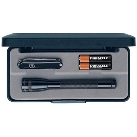 Maglite Mini Incandescent 2-Cell AAA Flashlight in Presentation Box, Black