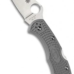 Spyderco Delica 4 Lightweight 7.15" Signature Folding Knife with 2.90" Flat Grey