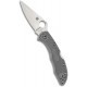 Spyderco Delica 4 Lightweight 7.15" Signature Folding Knife with 2.90" Flat Grey