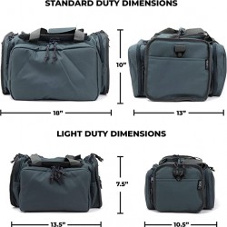 OSAGE RIVER Tactical Range DuffleBag with 9 Compartments and 2 Removable Pistol Pouches