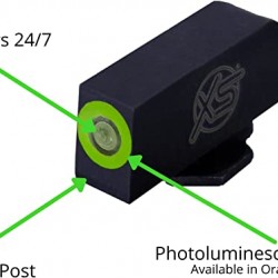 XS SIGHTS R3D Tritium Night Sight for Glocks Gen 1-5 and Taurus