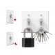 KeyCatch Magnetic Key Holder, Screw-In, White (Pack of 3)