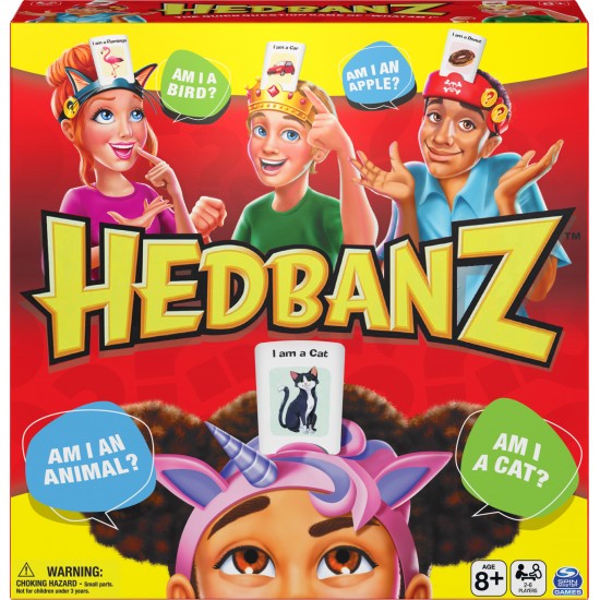 Hedbanz Picture Guessing Board Game New Edition, for Families and Kids Ages 8 and up