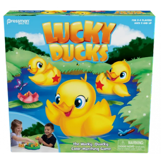 Pressman Toy Lucky Ducks Game for Kids Ages 3 and Up